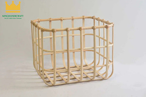 Paniers de rangement de cuisine Best Choice Style Vintage Rotin naturel tissé à la main en deux tailles Panier de rangement des aliments - Product Image 5