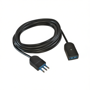 5m Electrical <b>Extension</b> Cable H05VV-F 3x0.75 Mmq (10A 2P+T) Black PP0382 1R for Cables and Wires - Product Image 3