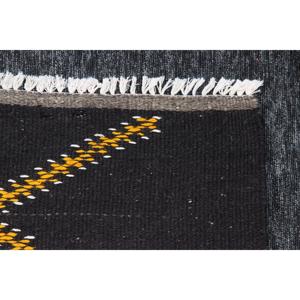 7x8 ft Vintage Turkish Rug, Large Rug, Kilim <b>Brown</b> <b>Wool</b> Rug - Product Image 5