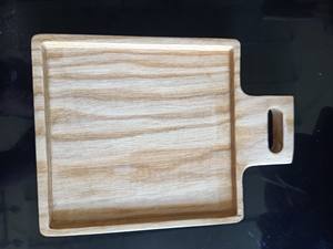 Plateau en bois durable, assiette pour aliments chauds, forme et taille personnalisées, fabriqué à partir de nombreux types de bois massif naturel pour la cuisine et la salle à manger - Product Image 4