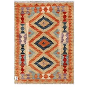 Tapis Kilim Maimana Afghanistan 122 x 87 cm, décoration murale - Product Image 1