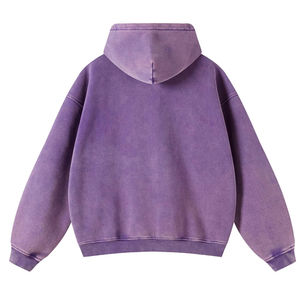 Sudadera con Capucha y Cremallera Personalizada con Lavado Ácido Desgastado 2026, Sudadera con Capucha y Cremallera Desgastada, Sudadera con Capucha con Cremallera Completa y Logotipo Personalizado - Product Image 2