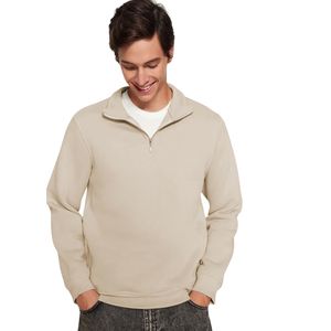 Sudadera de Forro Polar con Cuello y Cierre de Cremallera para Hombre, Sudadera con Logotipo Personalizado para Hombre, Último Diseño, Sudadera Lisa para Invierno - Product Image 3