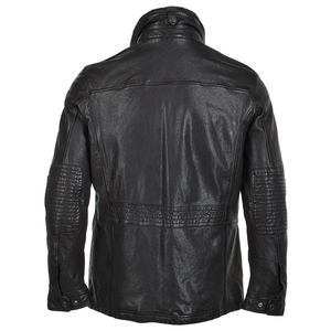 Chaqueta de cuero genuino para hombres para ciclistas, ropa para hombres, chaquetas Vintage con logotipo y etiqueta personalizados de alta calidad - Product Image 5