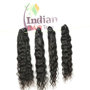 วิกต่อผมคนอินเดียคลื่นลึกม้วนผมลอนนุ่มสลวยสีดำธรรมชาติสำหรับผู้หญิง - Product Image 5