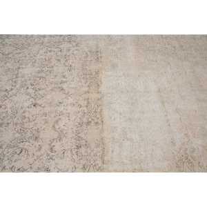 Tapis turc surdimensionné 6,6x11,2 pi (202x340 cm), tapis vintage blanc patchwork - Product Image 4