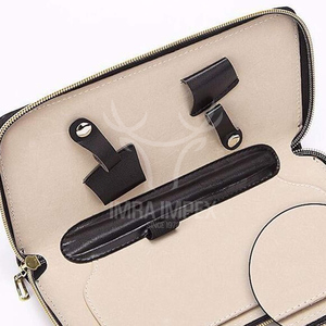 Imra Impex Mallette de rangement en cuir durable pour salon de coiffure Organisateur d'outils avec 4 sacs à ciseaux pour coiffeurs - Product Image 3