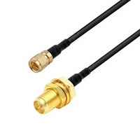 Câble RG174 compatible Microdot M5 mâle vers SMA mâle 10-32 UNF pour capteur d'accélération de vibration