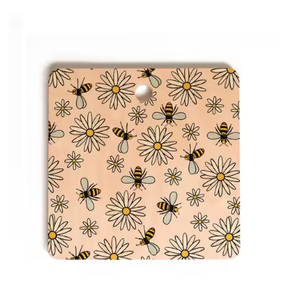 100% Natural <b>Wood</b> Chopping Board With Elegant Printed Finished Round Kitchen Accessories for Cutting <b>Slicing</b> Groceries - Product Image 4