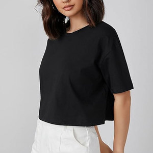 เสื้อครอปท็อปผู้หญิงขายดี ทันสมัย สวมใส่สบายๆ ในฤดูร้อน เนื้อผ้านุ่ม ดีไซน์เก๋ ทันสมัย เสื้อครอปท็อปผู้หญิง - Product Image 4