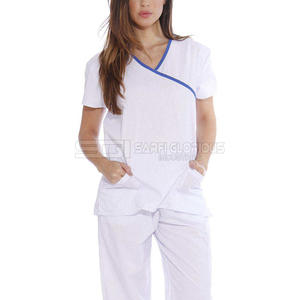 Tenues d'hôpital d'été personnalisables, haut de blouse pour femme, uniforme d'infirmière en tricot, blouses médicales personnalisées - Product Image 6
