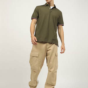 Camiseta Polo de Manga Corta, Corte Ajustado, Estilo Informal, con Botones Delanteros, Estilo Básico para Hombre - Product Image 4