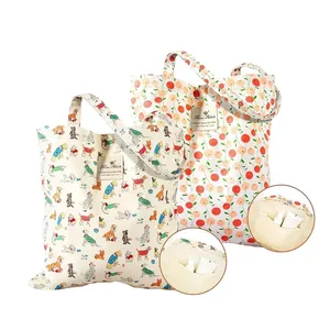 Bolsas de Tela de Algodón Indio con Asas Anudadas, Ajuste de Tamaño Manual, Estilo Único, Bolsas Promocionales para Mujer, Color y Logotipo Personalizables - Product Image 1