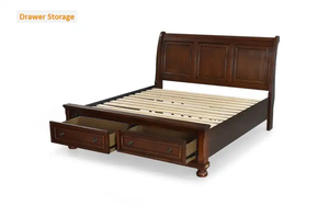 Lit king-size en bois de la collection américaine - Product Image 2