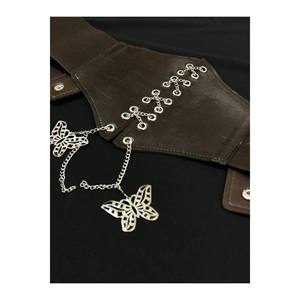 Ceinture corset en tricot élastique pour femme - Marron - Product Image 3