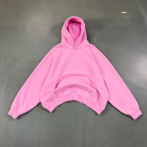 Gran oferta 100% algodón mezclado Fleece Pullover Heavyweight Blank Boxy Hoodie Cropped Vintage Streetwear Acid Wash Hoodie para hombres - Product Image 5