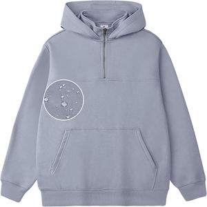 2025 100% Cotton Pullover Hooded <b>Jacket</b> for <b>Men</b> Warm Winter Coat Solid Pattern <b>Lined</b> Casual <b>Fleece</b> Embroidered Oversized Hoodies - Product Image 1