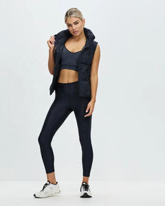 <b>Women</b> Waterproof Puffer <b>Vest</b> Cowinner Padded Polyester Stand Collar Zip-Up Crop Sleeveless for Dry Breathable Eco-Friendly OEM - Product Image 6