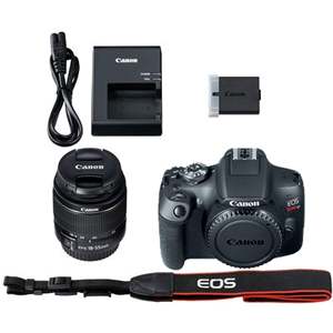 Professional DSLR Camera 18-55mm Zoom Lens 128GB Memory Card Tripod <b>Case</b> 36pc Photography Bundle for Video <b>Recording</b> CMOS Body - Product Image 1