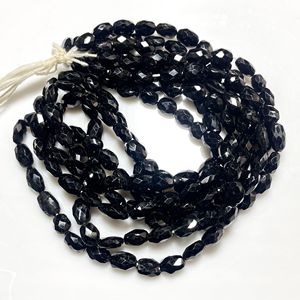 Natural Black <b>Tourmaline</b> Faceted Nugget Shape Beads Uneven Gemstone Stone Beads for <b>Jewelry</b> Making - Product Image 5