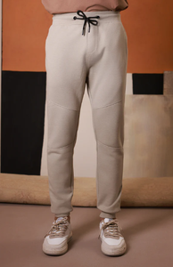 Pantalones de chándal acampanados personalizados para hombre, pantalones de chándal apilados informales de invierno de alta calidad, cintura elástica, diseño de retazos plano - Product Image 5