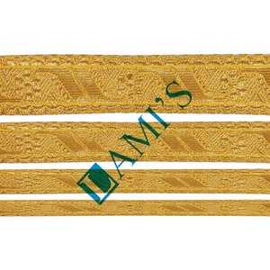 Fil métallique français OEM, garnitures décoratives en or, tresses, lacets, garniture, Tresse, Galon, fil métallique, Mylar, soie, personnalisé - Product Image 2