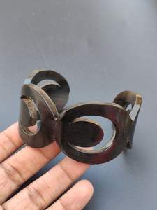 Brazalete Unisex de Cuerno de Búfalo 100% Natural, Ecológico, de Primera Calidad, Nuevo Diseño, Pulido con Agua Caliente, Estilo Animal, ARTESANÍA - Product Image 3