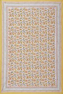 Mantel de algodón hecho a mano de estilo bohemio elegante cubierta de mesa Floral para el hogar o fiesta Handblock impreso cubierta de mesa de comedor - Product Image 4