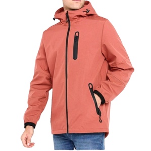 Veste d'hiver softshell pour homme Ostriya International, col montant, fermeture éclair, respirante, imperméable, séchage rapide, polyester/coton - Product Image 1