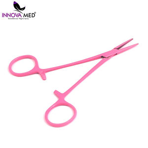 Pinces hémostatiques droites et courbées en acier inoxydable de 12,5 cm, instruments chirurgicaux par INNOVAMED INSTRUMENTS en gros - Product Image 2