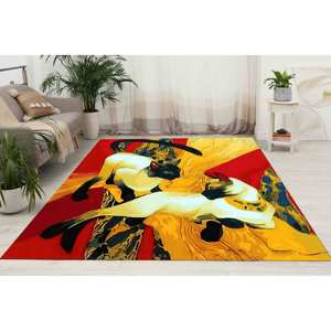 Tapis pour chats siamois : Art style Klimt, Décoration moderne pour la maison, Tapis imprimé, Tapis fin non tissé - Product Image 1