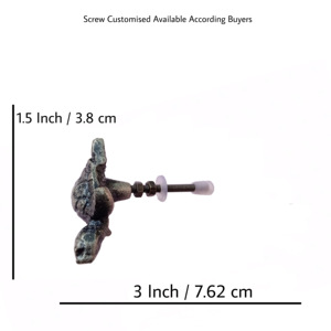 Antique argent fonte tortue animaux armoire boutons pour armoire tiroir commode chambre salle de bain salon utilisation - Product Image 3