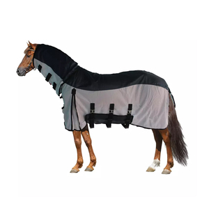 Vêtements d'hiver équestres anti-moustiques et anti-mouches Tissu de cheval réfléchissant et respirant avec rembourrage en coton - Product Image 1