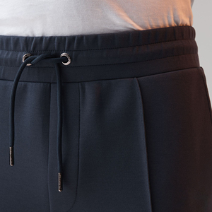 Pantalon de survêtement décontracté de sport personnalisé pour hommes, couleur unie, taille moyenne/large, jambe droite, séchage rapide, tissu fin 100% coton pour le travail. - Product Image 2