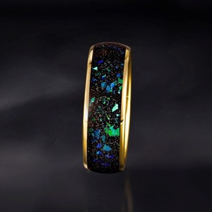 แหวนเงินแท้ 925 ประดับโอปอลกาแล็กซี่เปล่งประกาย ได้รับการรับรองจาก IGI สำหรับโอกาสวันครบรอบและงานปาร์ตี้ - Product Image 2