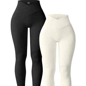 Leggings de cintura alta para mujer Pantalones de yoga adelgazantes con control de barriga suave para entrenamiento Correr - Product Image 5