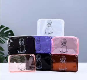 Yavuz Ambalaj 3 Pcs <b>Clear</b> PVC Fashion Cosmetic <b>Bag</b> Women TSA Approved Makeup Organizer Waterproof Travel Large Capacity Zipper - Product Image 2