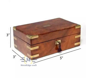 Caja de madera de lujo para el hogar, organizador de regalos y artesanías, cajas de madera para joyería y aspecto de lujo - Product Image 4