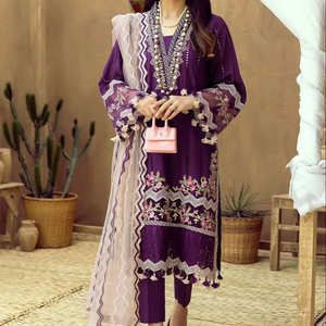 Robe de soirée formelle non cousue la plus vendue pour les femmes nouveau concepteur longueur régulière Salwar Kameez 2025 robe musulmane - Product Image 4