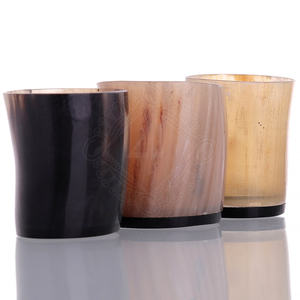 Verre à bière en corne de buffle fait à la main, style ange, avec logo personnalisé, durable - Product Image 4