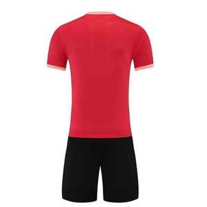 Nouvel arrivage de maillot de football uniforme 100% polyester col en v manches courtes personnalisable Anti-rides respirant léger porter - Product Image 5