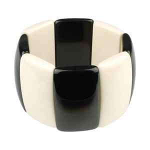 Mti-Color Bracelet de style vintage exclusif Fabriqué à la main en résine Art Large Fashion Bangles Nouvelles tendances dans les résultats de bijoux - Product Image 3