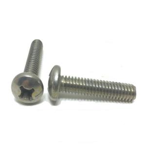10-32X1 1/4 Phillips tête cylindrique vis à métaux acier inoxydable NF filetage fin A2 Grade différentes longueurs système métrique fromage ovale - Product Image 1