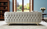 Canapé convertible de luxe, sectionnel, moderne, capitonné en tissu, Nurum Furniture NRM-Milano, écologique, pour villa, faible encombrement
