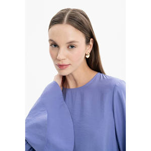 เสื้อทูนิคแต่งระบายสีม่วง-เสื้อลำลองลำลอง - Product Image 5
