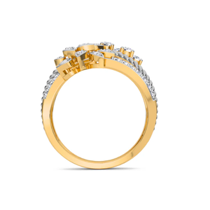 Bague solitaire en diamant de culture de forme marquise pour femmes, style luxueux raffiné, élégance étincelante, Inde - Product Image 5