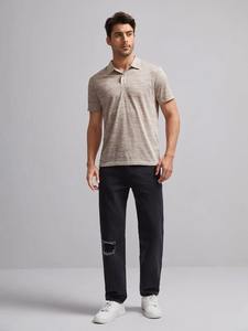 เสื้อโปโลผ้าโพลีเอสเตอร์สำหรับผู้ชายเสื้อกอล์ฟผ้าคอตตอนธรรมดาพิมพ์ลายออกแบบได้ตามต้องการ - Product Image 3