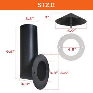 Outdoor Kitchen Charcoal Grill Chimney Smoke <strong>Stack</strong> for Pit Boss Traeger Camp Chef Grill Replacement Grill Chimney Smoke <strong>Stack</strong> - Product Image 3