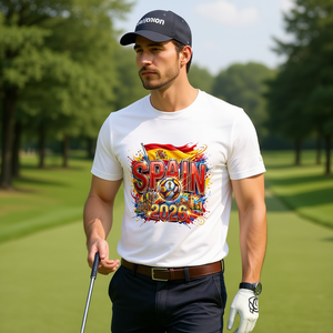 T-Shirt Unisex 100% Cotone 210GSM, Maglietta Casual Stampata per Uomo, Taglia XS, Ideale per Golf - Product Image 3