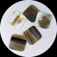 Posavasos Royal Horn, juegos de 6 uds., posavasos de té de cuerno sólido, almohadilla aislante, personalización disponible con posavasos antideslizante, manteles individuales - Product Image 4